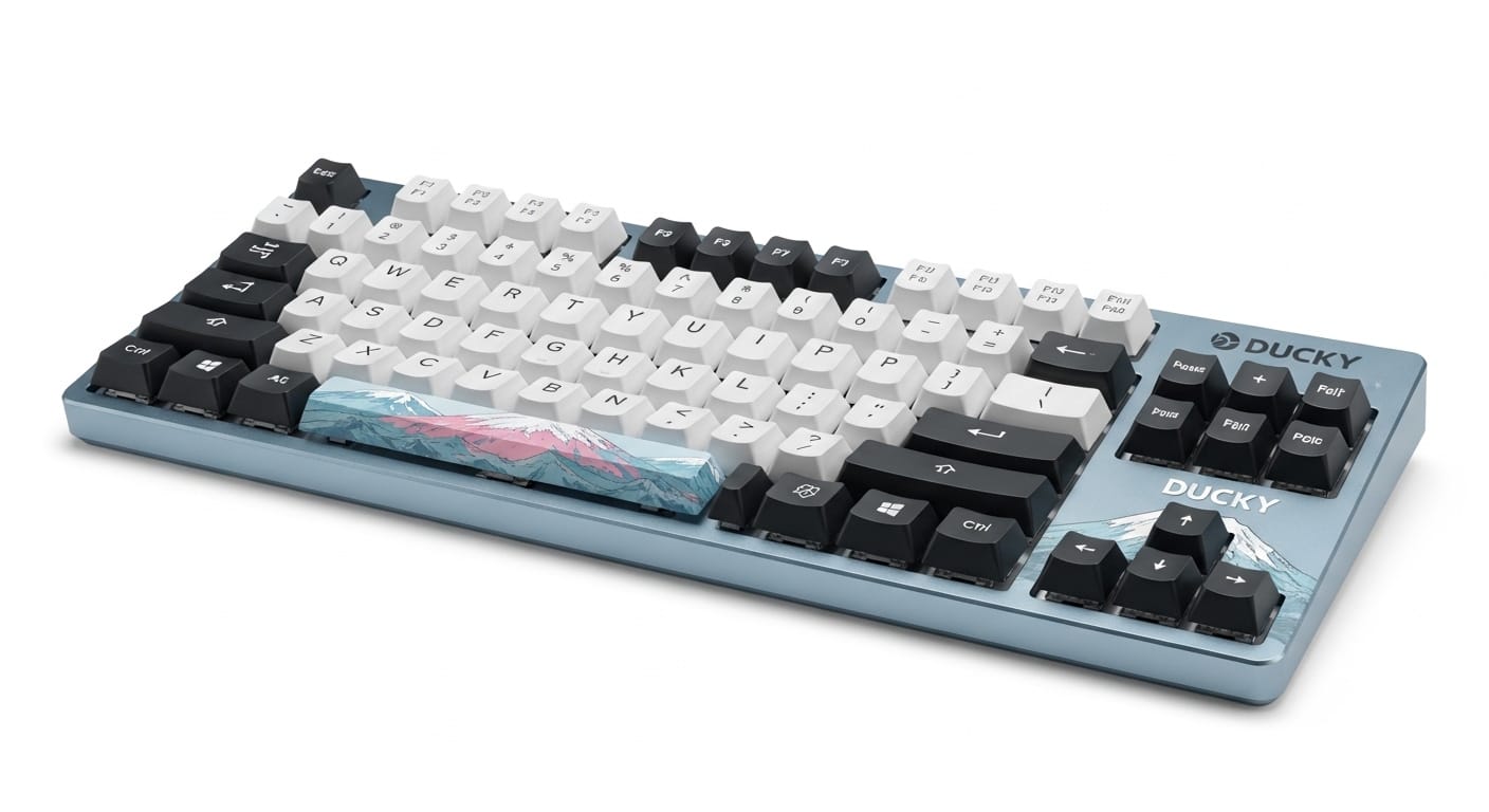 Produkt-Test: Test: Ducky One 3 Fuji (2026) - Mechanische Tastatur mit besonderem Design - Ein Hauch von Kirschblüte auf dem Schreibtisch