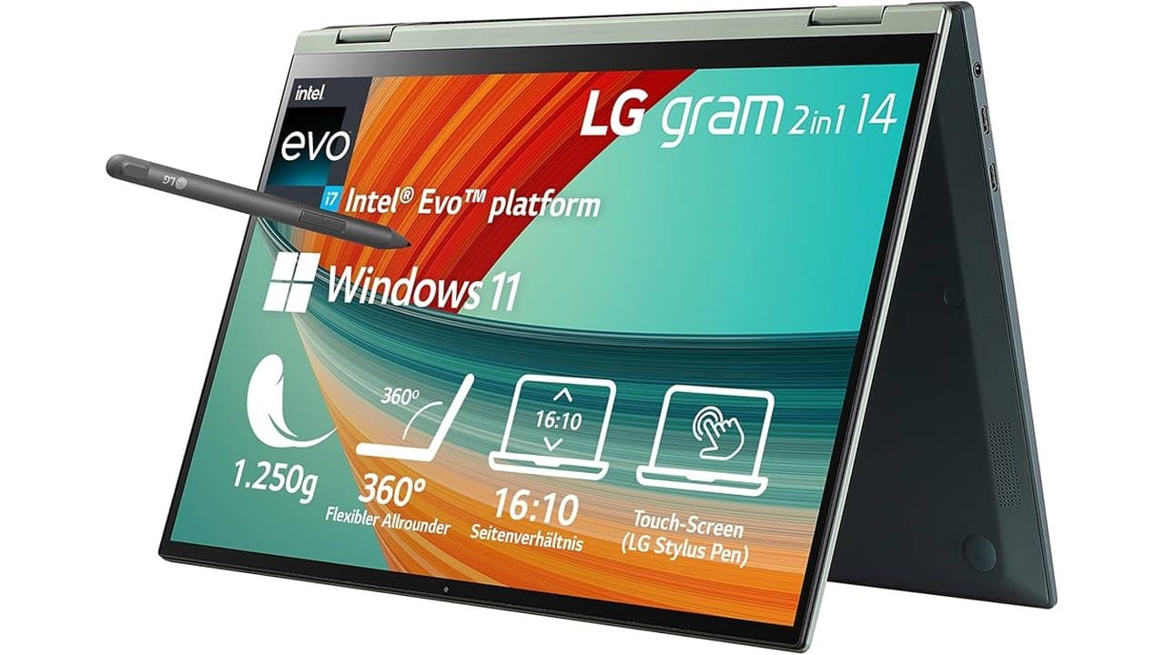 Test: LG Gram 360 (2025) – Ultraleichtes Convertible mit Ausdauer