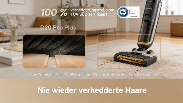 Test: Dreame D20 Pro Plus – Saugkraft-Gigant mit Kanten-Perfektion